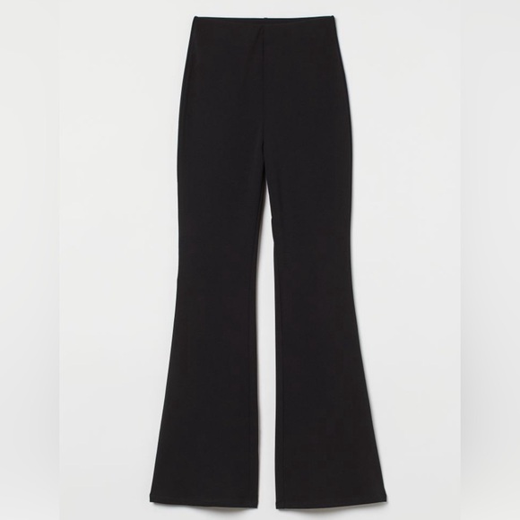 NWT H&M Black Flared Leggings. Size 3X - Picture 1 of 8